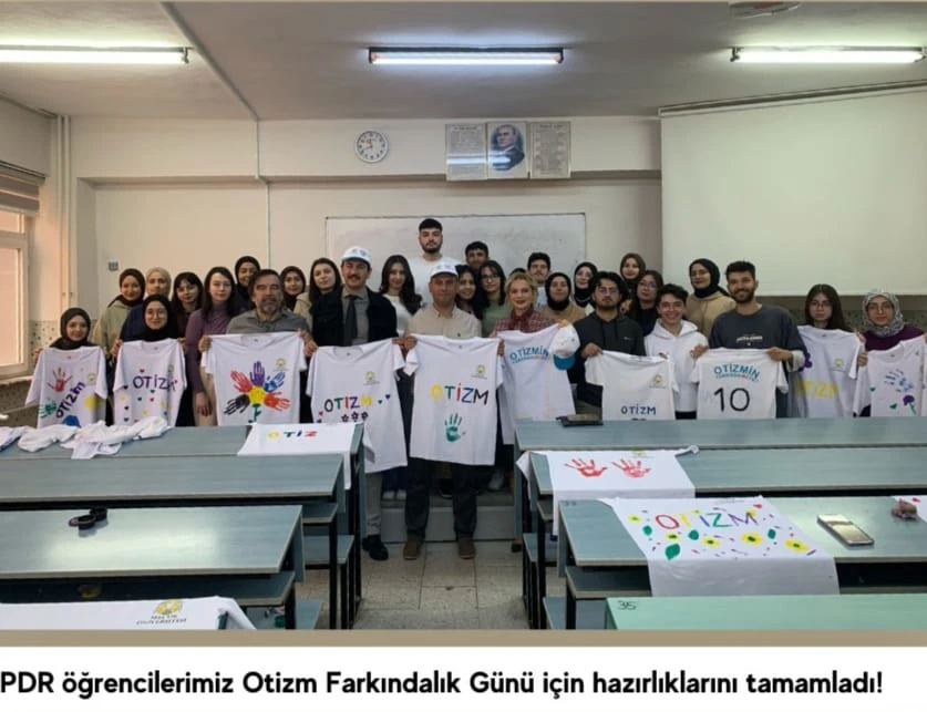 9. Geleneksel Otizm Farkındalık Etkinliği öncesinde tişört tasarımı yapıldı